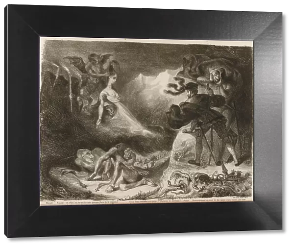 Illustration to Goethes Faust, 1828. Artist: Delacroix, Eugene (1798-1863)