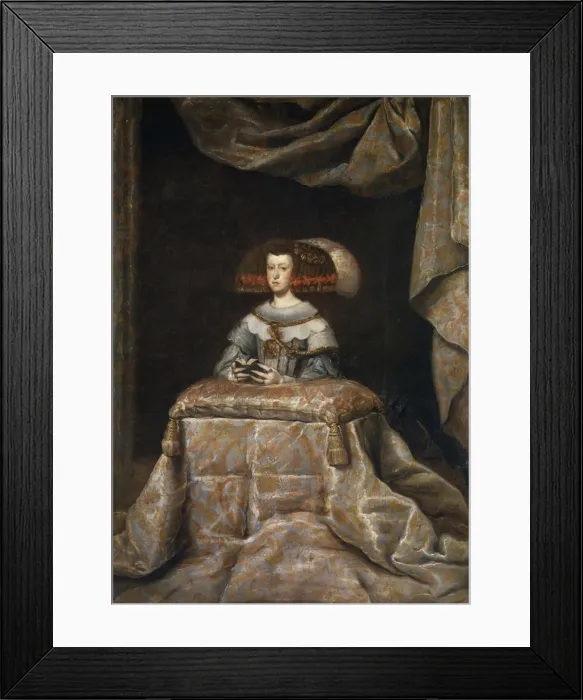 Framed Print : Portrait of Mariana of Austria (1634?1696), praying, c. 1655. Artist: Velazquez, Diego (1599-1660) Framed Print : Portrait of Mariana of Austria (1634?1696), praying, c. 1655. Artist: Velazquez, Diego (1599-1660)