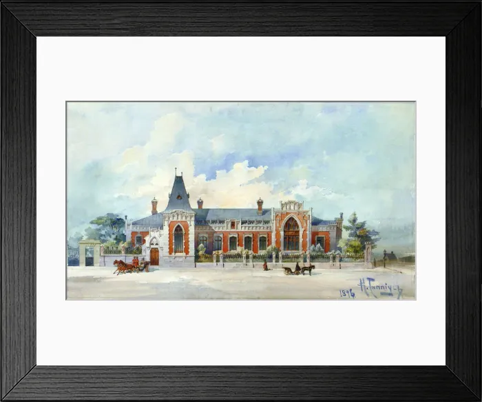 Framed Print : The House of Alexey Alexandrovich Bakhrushin in Moscow, 1896. Artist: Gippius, Karl Karlovich (1894-1936) Framed Print : The House of Alexey Alexandrovich Bakhrushin in Moscow, 1896. Artist: Gippius, Karl Karlovich (1894-1936)