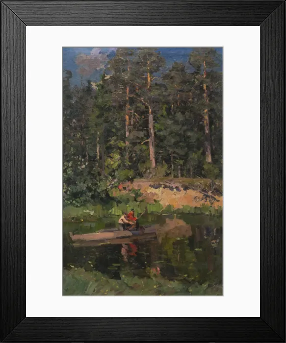 Framed Print : Fishermen in Okhotino, 1916. Artist: Korovin, Konstantin Alexeyevich (1861-1939) Framed Print : Fishermen in Okhotino, 1916. Artist: Korovin, Konstantin Alexeyevich (1861-1939)