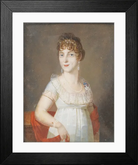 Framed Print : Duchess Maria Elisabeth in Bavaria (1784-1849), Princess of Wagram, c. 1810. Artist: Anonymous Framed Print : Duchess Maria Elisabeth in Bavaria (1784-1849), Princess of Wagram, c. 1810. Artist: Anonymous