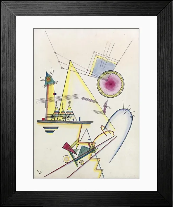 Framed Print : Delicate soul, 1925. Artist: Kandinsky, Wassily Vasilyevich (1866-1944) Framed Print : Delicate soul, 1925. Artist: Kandinsky, Wassily Vasilyevich (1866-1944)