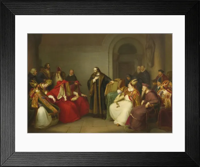 Framed Print : John Hus before Council of Constance, End of 19th century. Artist: Anonymous Framed Print : John Hus before Council of Constance, End of 19th century. Artist: Anonymous