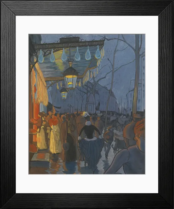 Framed Print : Avenue de Clichy. Five O Clock in the Evening, 1887. Artist: Anquetin, Louis (1861-1932) Framed Print : Avenue de Clichy. Five O Clock in the Evening, 1887. Artist: Anquetin, Louis (1861-1932)