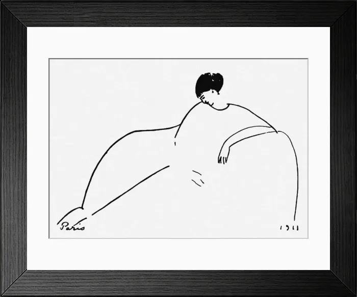 Framed Print : Anna Akhmatova, 1911. Artist: Modigliani, Amedeo (1884-1920) Framed Print : Anna Akhmatova, 1911. Artist: Modigliani, Amedeo (1884-1920)