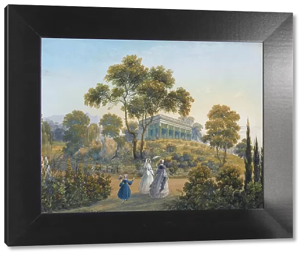 View of Miskhor, ca 1842. Artist: Bossoli, Carlo (1815-1884)
