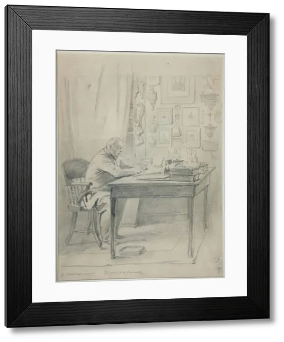 Framed Print : Portrait of the author Faddei Bulgarin (1789-1859), 1840s. Artist: Timm, Vasily (George Wilhelm) (1820-1895) Framed Print : Portrait of the author Faddei Bulgarin (1789-1859), 1840s. Artist: Timm, Vasily (George Wilhelm) (1820-1895)
