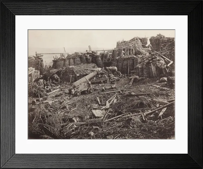 Framed Print : View of the 3rd Bastion in Sevastopol, 1856. Artist: Anonymous Framed Print : View of the 3rd Bastion in Sevastopol, 1856. Artist: Anonymous