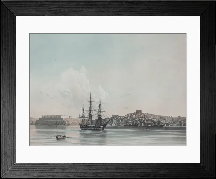 Framed Print : New Marine Barracks and Inner Harbor of Sevastopol, 1850s. Artist: Aivazovsky, Ivan Konstantinovich (1817-1900) Framed Print : New Marine Barracks and Inner Harbor of Sevastopol, 1850s. Artist: Aivazovsky, Ivan Konstantinovich (1817-1900)