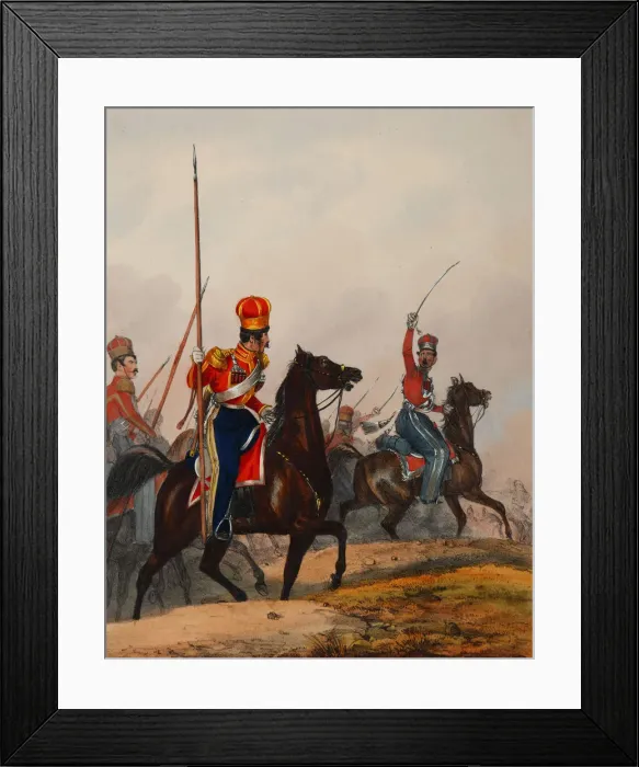 Framed Print : The Crimean Tatar Life Guard Squadron, 1840s. Artist: Eckert, Heinrich Ambros (1807-1840) Framed Print : The Crimean Tatar Life Guard Squadron, 1840s. Artist: Eckert, Heinrich Ambros (1807-1840)