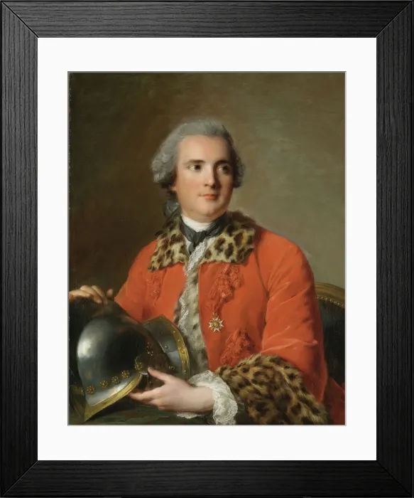 Framed Print : Portrait of Jean-Victor de Rochechouart de Mortemart (1712-1771), 1756. Artist: Nattier, Jean-Marc (1685-1766) Framed Print : Portrait of Jean-Victor de Rochechouart de Mortemart (1712-1771), 1756. Artist: Nattier, Jean-Marc (1685-1766)