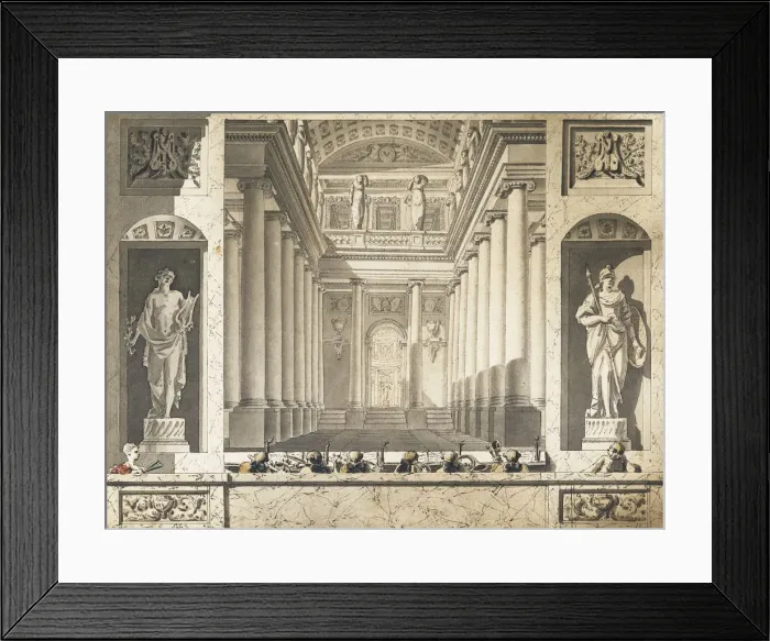 Framed Print : Theatre des Tuileries, 1788. Artist: Anonymous Framed Print : Theatre des Tuileries, 1788. Artist: Anonymous