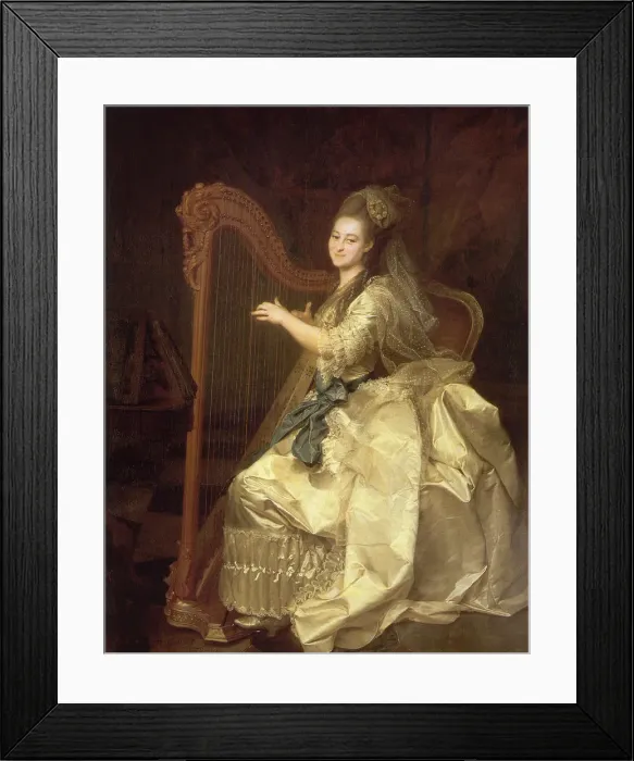 Framed Print : Portrait of Glaphira Ivanovna Alymova (1758-1826), 1776. Artist: Levitsky, Dmitri Grigorievich (1735-1822) Framed Print : Portrait of Glaphira Ivanovna Alymova (1758-1826), 1776. Artist: Levitsky, Dmitri Grigorievich (1735-1822)