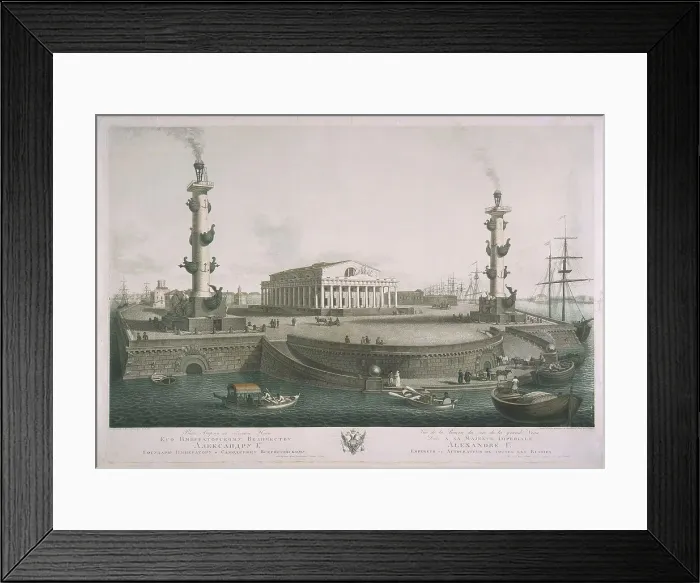 Framed Print : View to the Spit of Vasilyevsky Island, 1810s. Artist: Chessky (Cheskoy), Ivan Vasilievich (1782-1848) Framed Print : View to the Spit of Vasilyevsky Island, 1810s. Artist: Chessky (Cheskoy), Ivan Vasilievich (1782-1848)