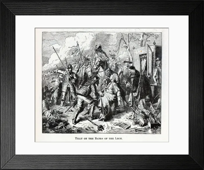 Framed Print : Tilly on the Banks of the Lech, 1882. Artist: Anonymous