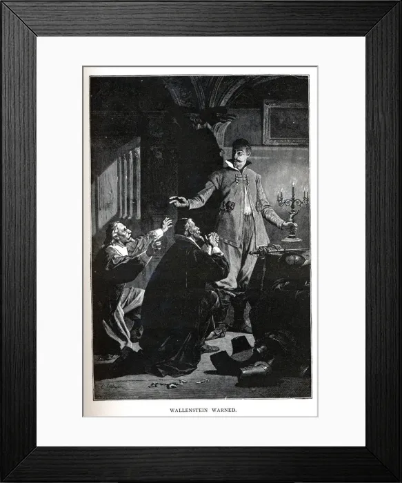 Framed Print : Wallenstein warned, 1882. Artist: Brend amour, Richard (1831-1915) Framed Print : Wallenstein warned, 1882. Artist: Brend amour, Richard (1831-1915)