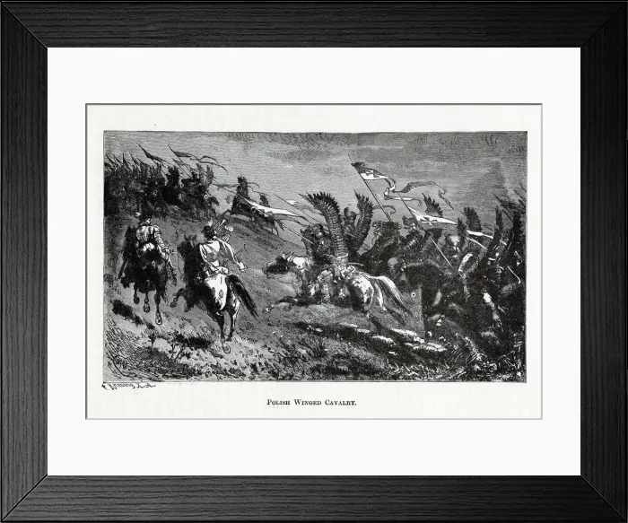 Framed Print : Polish Winged Cavalry, 1882. Artist: Knesing, Theodor (1840-?) Framed Print : Polish Winged Cavalry, 1882. Artist: Knesing, Theodor (1840-?)