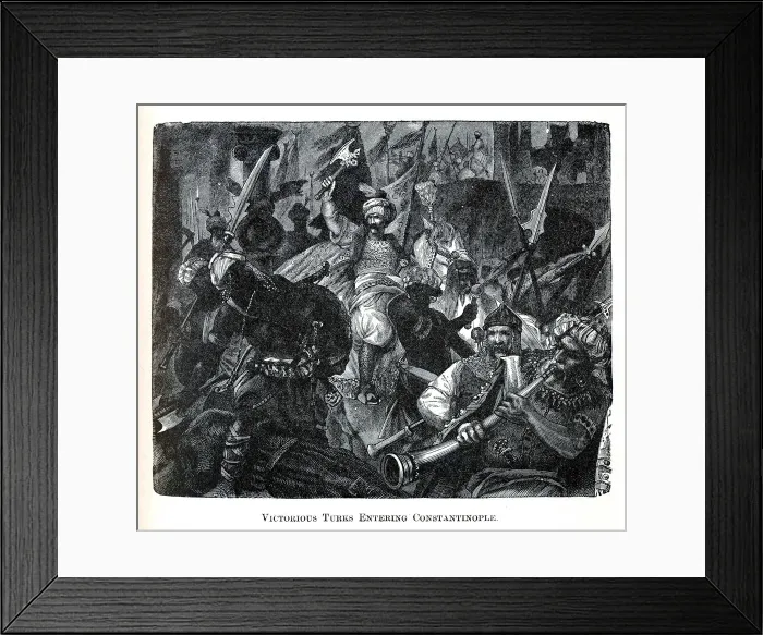 Framed Print : Victorious Turks Entering Constantinople, 1882. Artist: Anonymous Framed Print : Victorious Turks Entering Constantinople, 1882. Artist: Anonymous