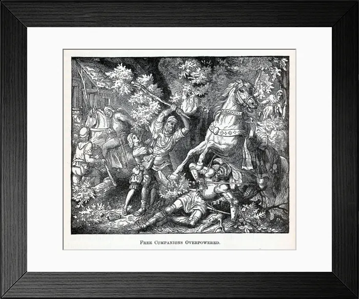 Framed Print : Free Companions Overpowered, 1882. Artist: Anonymous Framed Print : Free Companions Overpowered, 1882. Artist: Anonymous