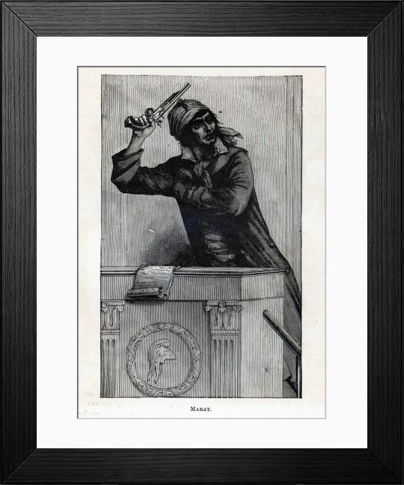 Framed Print : Marat, 1882. Artist: Anonymous Framed Print : Marat, 1882. Artist: Anonymous
