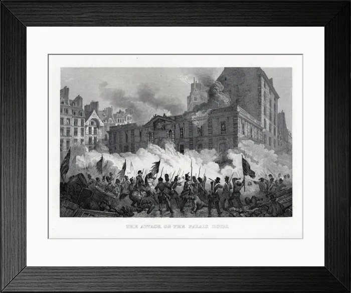 Framed Print : The Attack on the Palace Royal, 1882. Artist: Anonymous Framed Print : The Attack on the Palace Royal, 1882. Artist: Anonymous