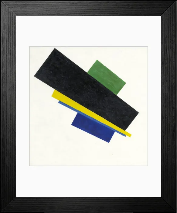 Framed Print : Suprematism, 18th Construction, 1915. Artist: Malevich, Kasimir Severinovich (1878-1935) Framed Print : Suprematism, 18th Construction, 1915. Artist: Malevich, Kasimir Severinovich (1878-1935)