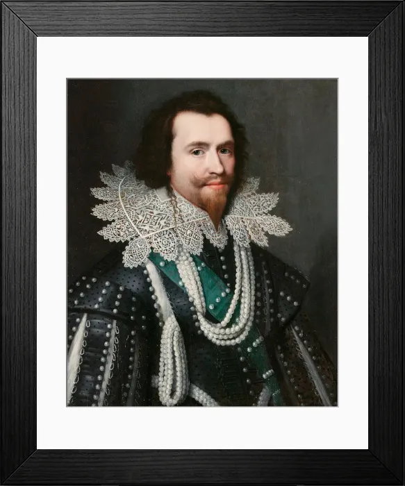 Framed Print : George Villiers, 1st Duke of Buckingham (1592-1628), 1625-1626. Artist: Mierevelt, Michiel Jansz. van (1566-1641) Framed Print : George Villiers, 1st Duke of Buckingham (1592-1628), 1625-1626. Artist: Mierevelt, Michiel Jansz. van (1566-1641)