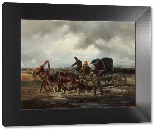 On the road to the tooth puller, 1873. Artist: Sverchkov, Nikolai Yegorovich (1817-1898)