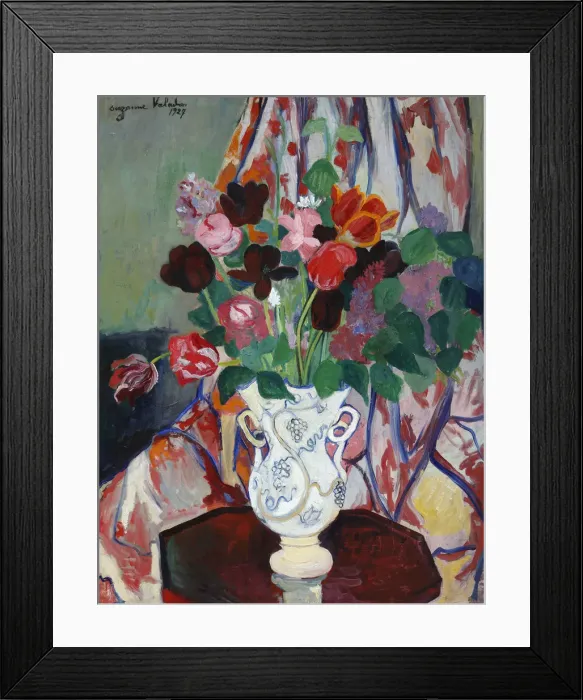 Framed Print : Vase with Tulips, 1927. Artist: Valadon, Suzanne (1865-1938) Framed Print : Vase with Tulips, 1927. Artist: Valadon, Suzanne (1865-1938)