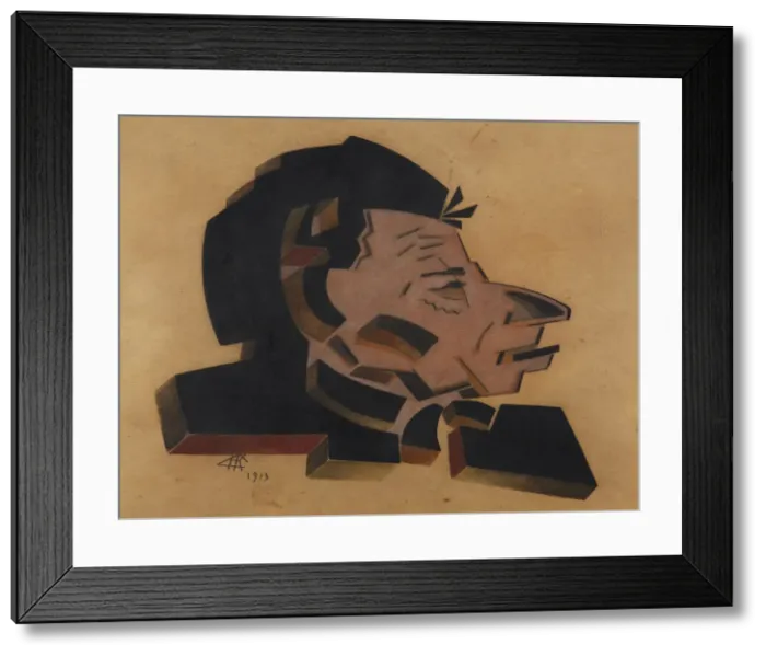 Framed Print : Portrait of Vsevolod Meyerhold (1874-1940), 1913. Artist: Kulbin, Nikolai Ivanovich (1868-1917) Framed Print : Portrait of Vsevolod Meyerhold (1874-1940), 1913. Artist: Kulbin, Nikolai Ivanovich (1868-1917)