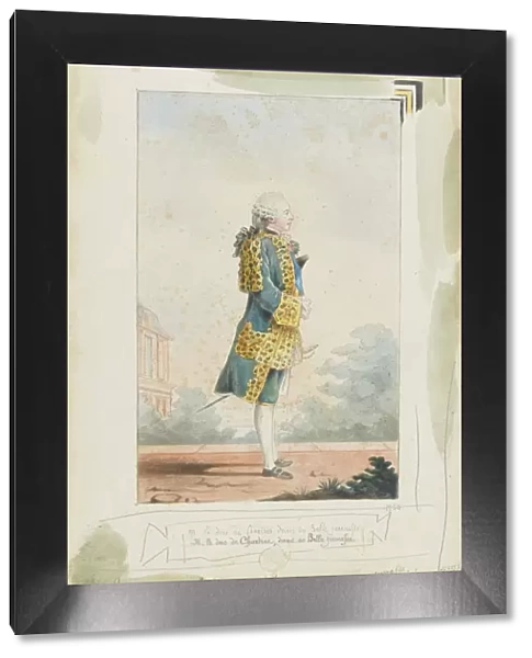 Louis Philippe II, Duke of Chartres (1747-1793), 1760. Artist: Carmontelle, Louis (1717-1806)