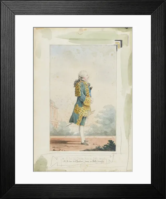 Framed Print : Louis Philippe II, Duke of Chartres (1747-1793), 1760. Artist: Carmontelle, Louis (1717-1806) Framed Print : Louis Philippe II, Duke of Chartres (1747-1793), 1760. Artist: Carmontelle, Louis (1717-1806)