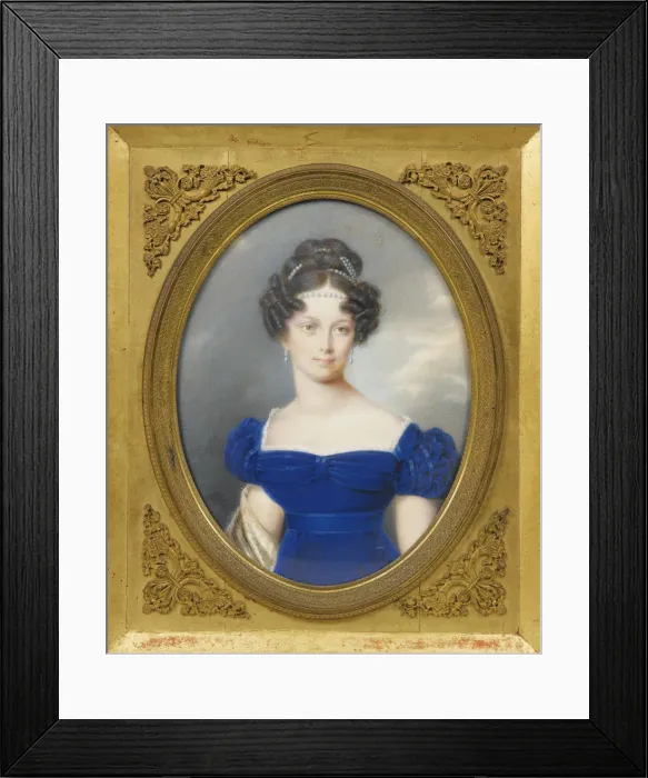 Framed Print : Princess Henrietta of Nassau-Weilburg (1797-1829), the wife of Archduke Charles of Austria. Artist: Lieder, Friedrich Johan Gottlieb (1780-1859) Framed Print : Princess Henrietta of Nassau-Weilburg (1797-1829), the wife of Archduke Charles of Austria. Artist: Lieder, Friedrich Johan Gottlieb (1780-1859)
