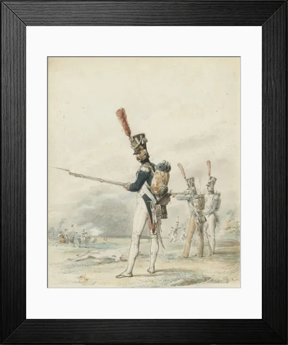 Framed Print : Infantry of the Jeune Garde in 1812. Artist: Lami, Eugene Louis (1800-1890) Framed Print : Infantry of the Jeune Garde in 1812. Artist: Lami, Eugene Louis (1800-1890)