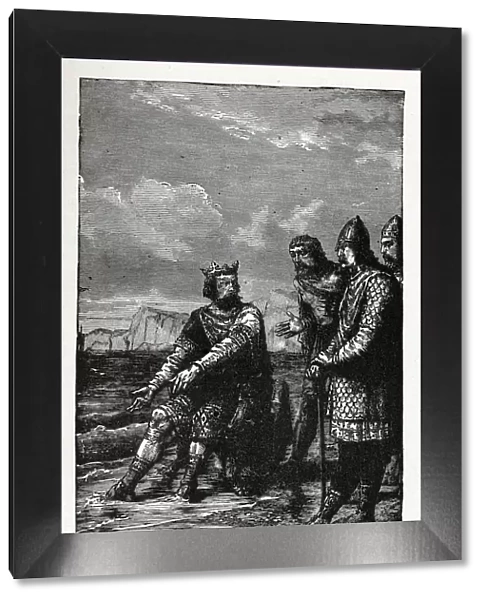 Canute by the Seashore, 1882. Artist: Anonymous