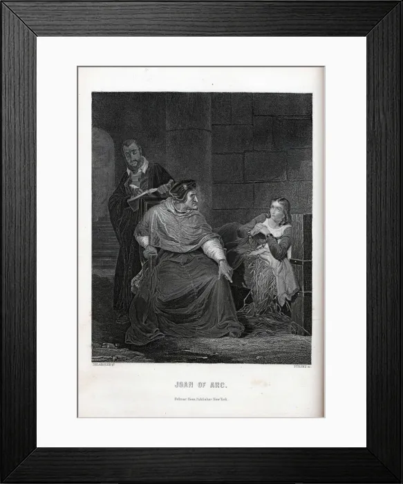 Framed Print : Joan of Arc, 1882. Artist: Anonymous Framed Print : Joan of Arc, 1882. Artist: Anonymous