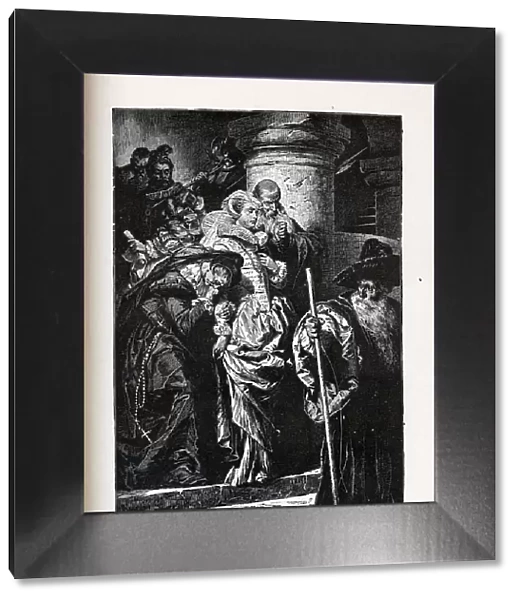 Mary Stuart led to execution, 1882. Artist: Benczur, Gyula (1844-1920)