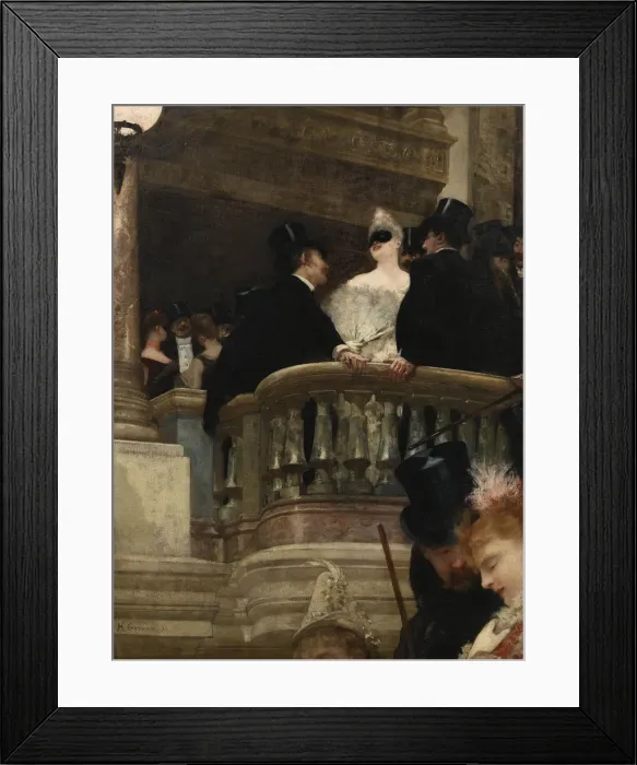 Framed Print : Masked Ball at the Opera, 1886. Artist: Gervex, Henri (1852-1929) Framed Print : Masked Ball at the Opera, 1886. Artist: Gervex, Henri (1852-1929)