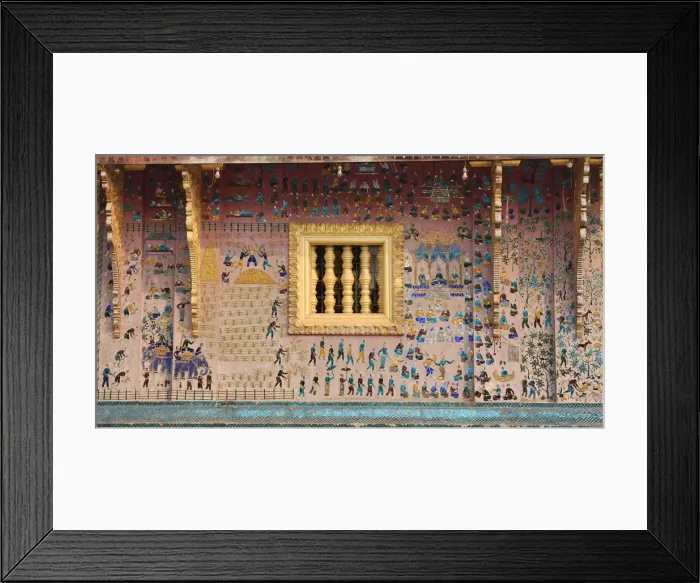 Framed Print : Glass Mosaics in the Wat Xieng Thong, Luang Prabang, Laos, 1950s. Artist: Anonymous master Framed Print : Glass Mosaics in the Wat Xieng Thong, Luang Prabang, Laos, 1950s. Artist: Anonymous master