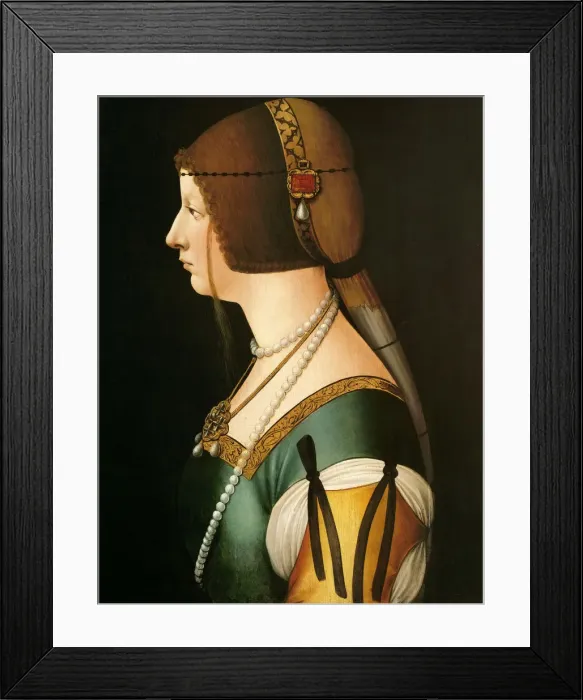 Framed Print : Portrait of Bianca Maria Sforza (1472-1510), the second wife of Maximilian I, Holy Roman Emperor, 14 Artist: De Predis, Giovanni Ambrogio (1455-1509) Framed Print : Portrait of Bianca Maria Sforza (1472-1510), the second wife of Maximilian I, Holy Roman Emperor, 14 Artist: De Predis, Giovanni Ambrogio (1455-1509)