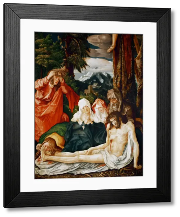 Framed Print : The Lamentation over Christ, 1513. Artist: Baldung (Baldung Grien), Hans (1484-1545) Framed Print : The Lamentation over Christ, 1513. Artist: Baldung (Baldung Grien), Hans (1484-1545)
