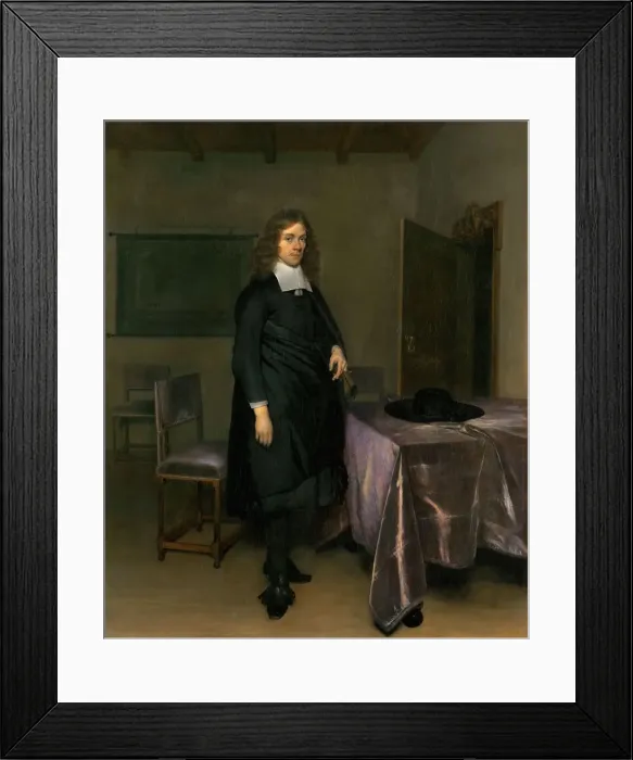 Framed Print : Portrait of a man. Artist: Ter Borch, Gerard, the Younger (1617-1681) Framed Print : Portrait of a man. Artist: Ter Borch, Gerard, the Younger (1617-1681)