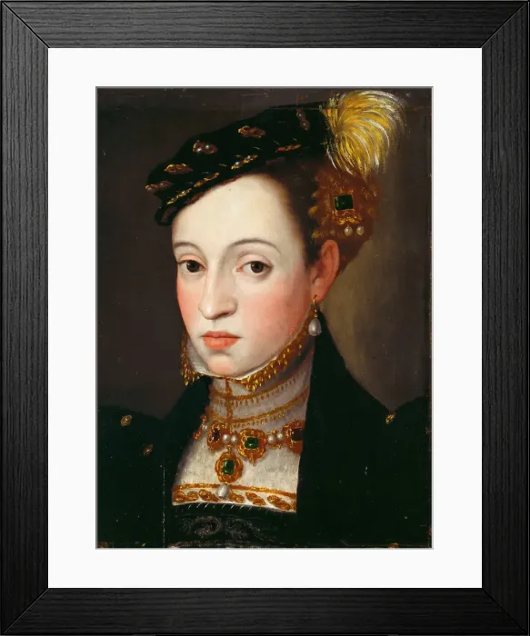 Framed Print : Archduchess Magdalena of Austria (1532-1590), ca 1563. Artist: Arcimboldo, Giuseppe (1527-1593) Framed Print : Archduchess Magdalena of Austria (1532-1590), ca 1563. Artist: Arcimboldo, Giuseppe (1527-1593)