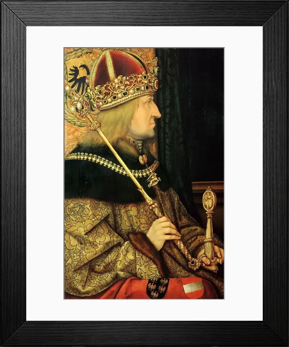 Framed Print : Portrait of Frederick III (1415-1493), Holy Roman Emperor, Late 15th century. Artist: Burgkmair, Hans, the Elder (1473-1531) Framed Print : Portrait of Frederick III (1415-1493), Holy Roman Emperor, Late 15th century. Artist: Burgkmair, Hans, the Elder (1473-1531)