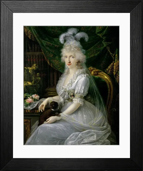 Framed Print : Princess Luisa Maria of Naples and Sicily (1773-1802), 1797. Artist: Dorffmeister, Joseph (1764-before 1814) Framed Print : Princess Luisa Maria of Naples and Sicily (1773-1802), 1797. Artist: Dorffmeister, Joseph (1764-before 1814)