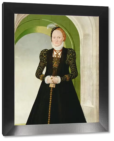 Anne of Denmark (1532-1585), Electress of Saxony, after 1565. Artist: Cranach, Lucas, the Younger (1515-1586)