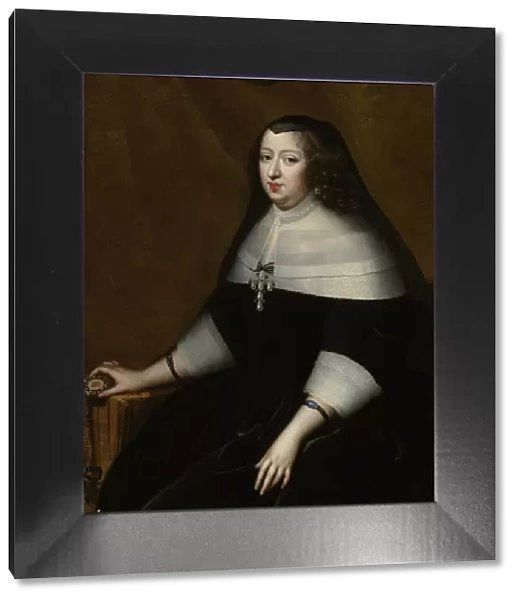 Portrait of Anne of Austria (1601-1666), ca 1659. Artist: Beaubrun, Henri (1603-1677)