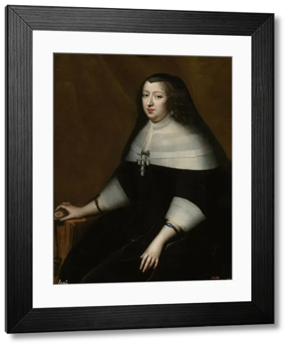 Framed Print : Portrait of Anne of Austria (1601-1666), ca 1659. Artist: Beaubrun, Henri (1603-1677) Framed Print : Portrait of Anne of Austria (1601-1666), ca 1659. Artist: Beaubrun, Henri (1603-1677)