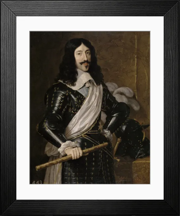 Framed Print : Portrait of Louis XIII of France (1601-1643), 1655. Artist: Champaigne, Philippe, de (1602-1674) Framed Print : Portrait of Louis XIII of France (1601-1643), 1655. Artist: Champaigne, Philippe, de (1602-1674)