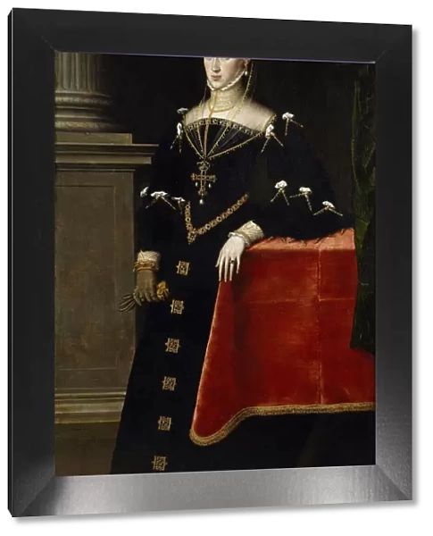 Portrait of Archduchess Maria of Austria (1528-1603), Holy Roman Empress, 1551. Artist: Mor, Antonis (Anthonis) (c. 1517-1577)